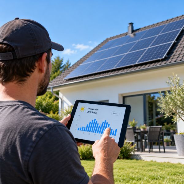 Suivi de la production des panneaux solaires pour savoir quand les nettoyer