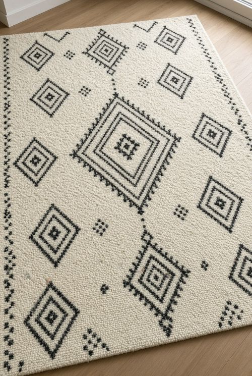 Gros plan sur tapis marocain