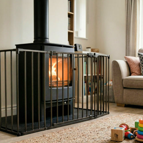 Barri�re de protection pour poele