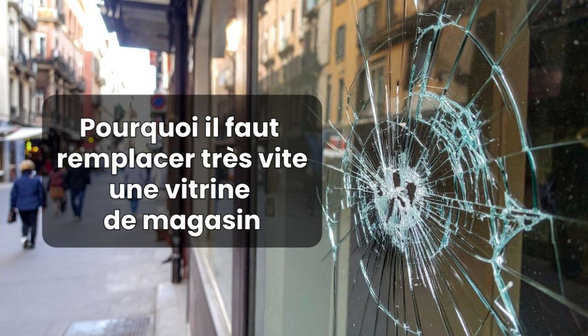 Les imp�ratifs des magasins � remplacer rapidement leur vitrine bris�e